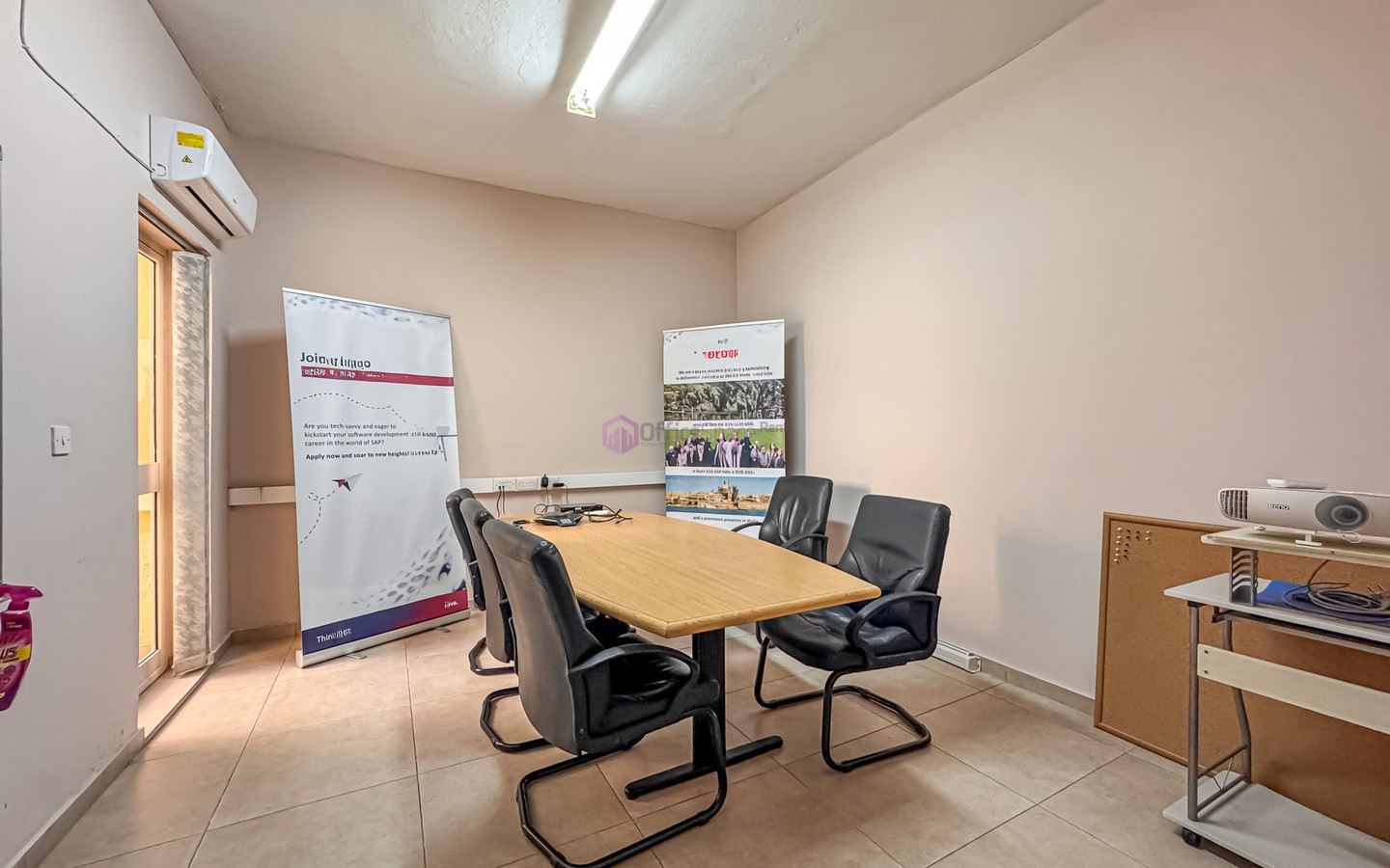 Office with Parking and Stores