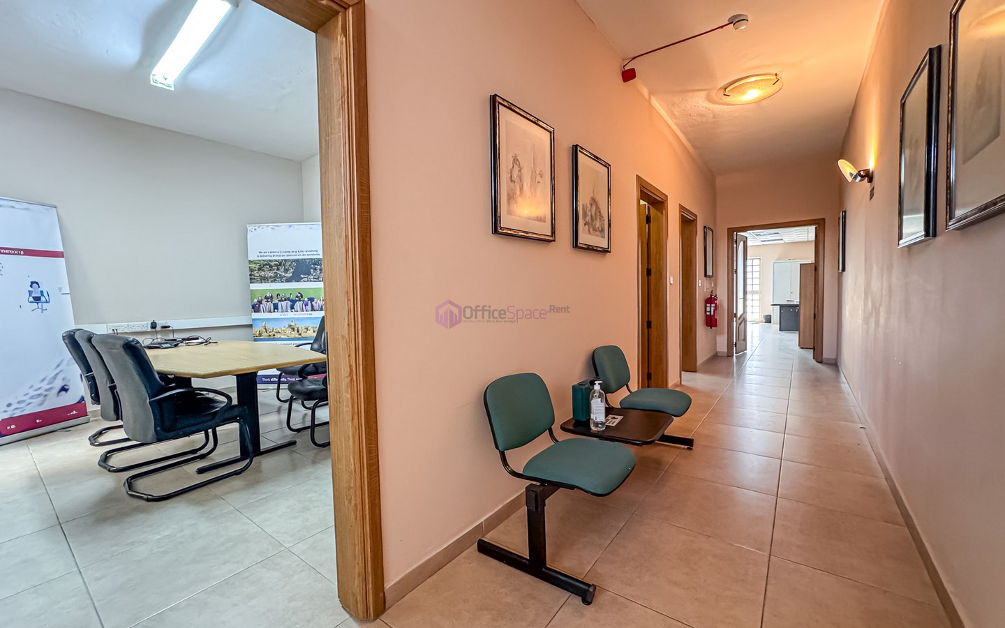 Office with Parking and Stores