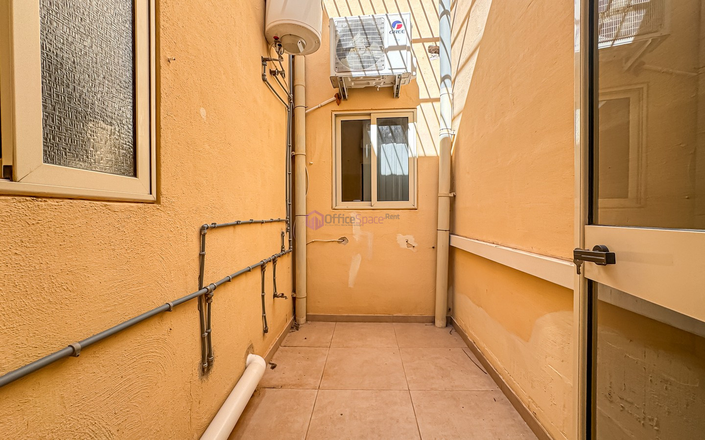 Office with Parking and Stores