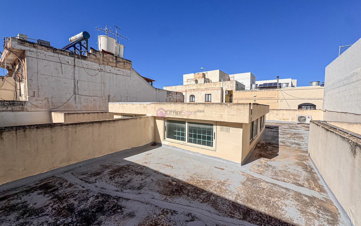 Office with Parking and Stores