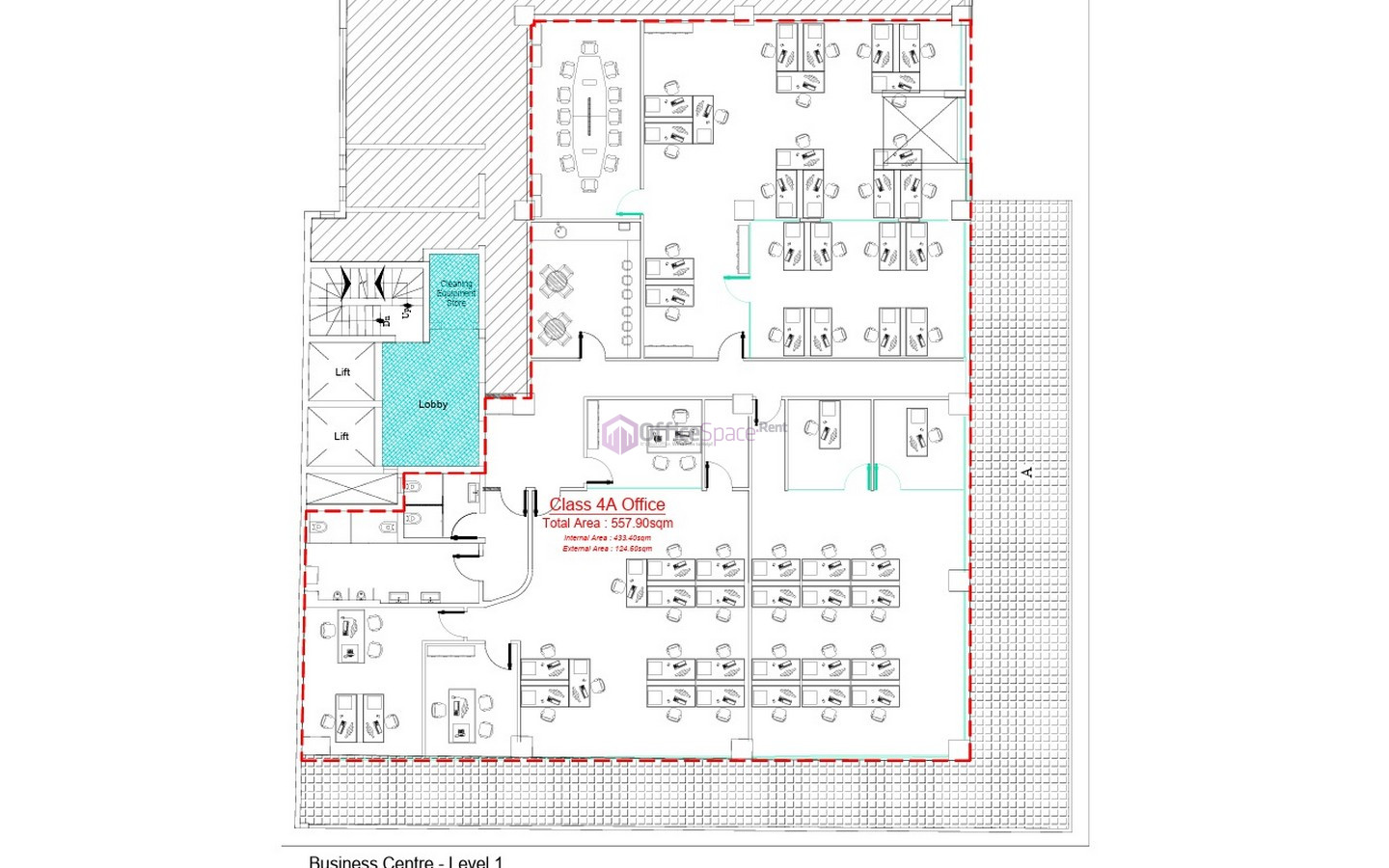 St Julian’s Office for 40–55 Workstations