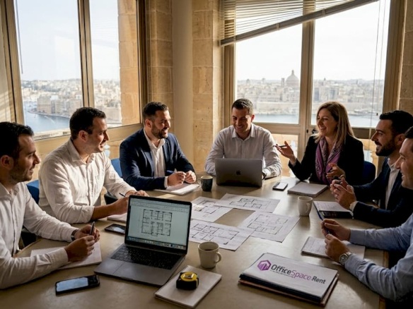 Team planning office space in Malta Office space for 20 30 desk