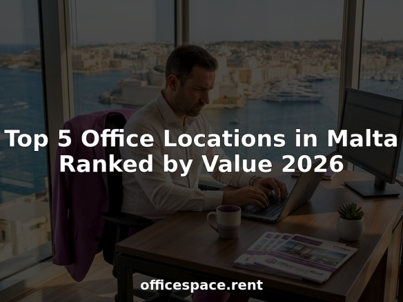 Malta corner office workspace overlooking city Top Office Locations in Malta