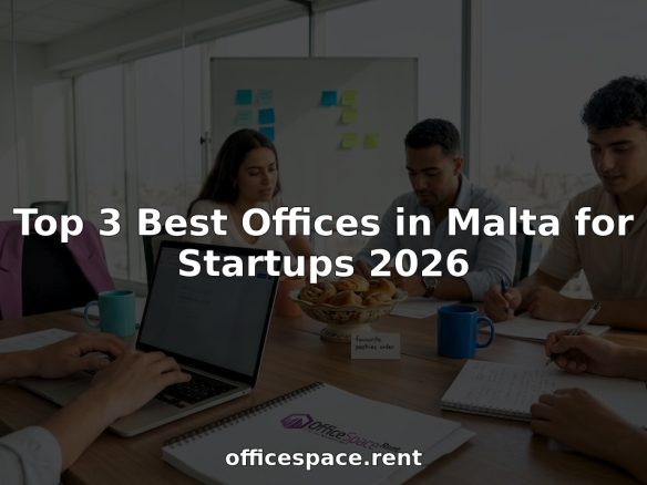 Startup team collaborating in bright Malta office