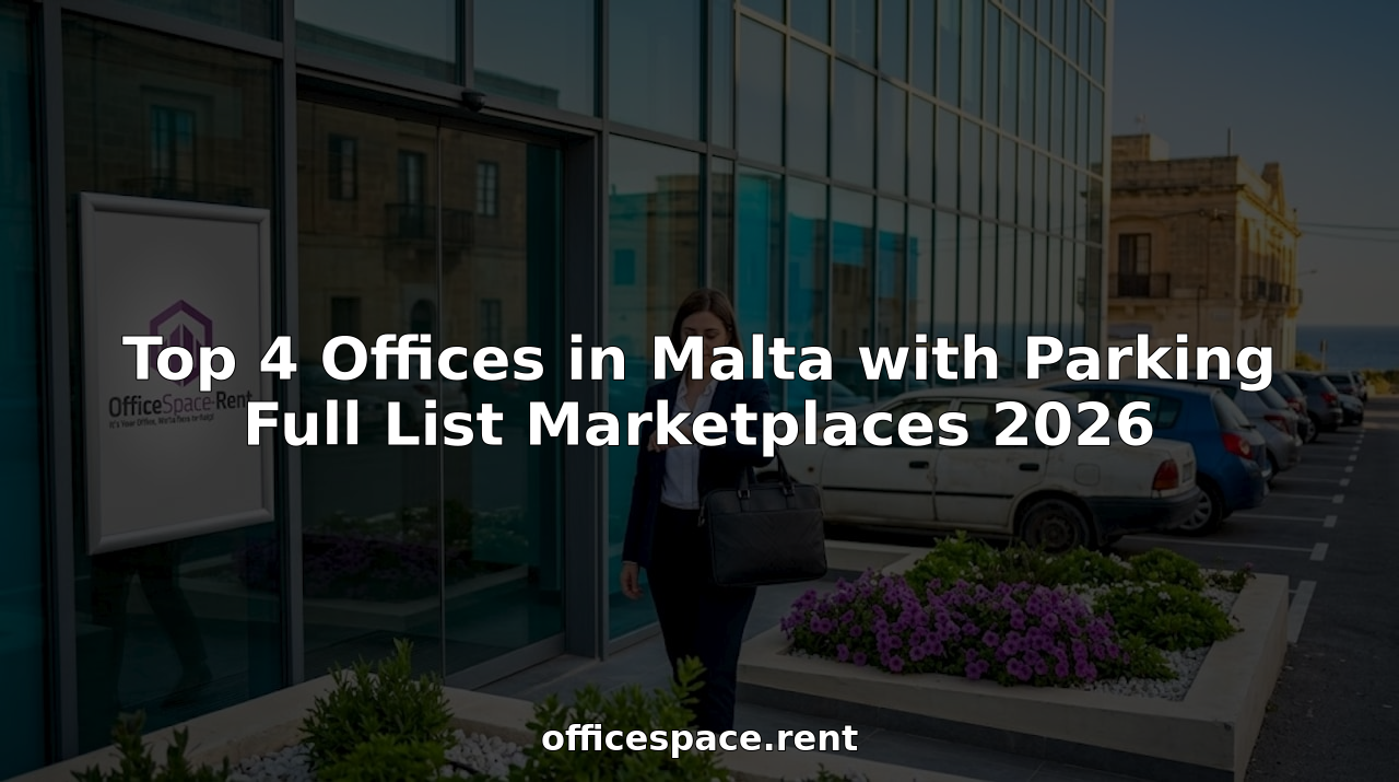 Worker approaching Malta office from parking lot Offices in Malta with Parking