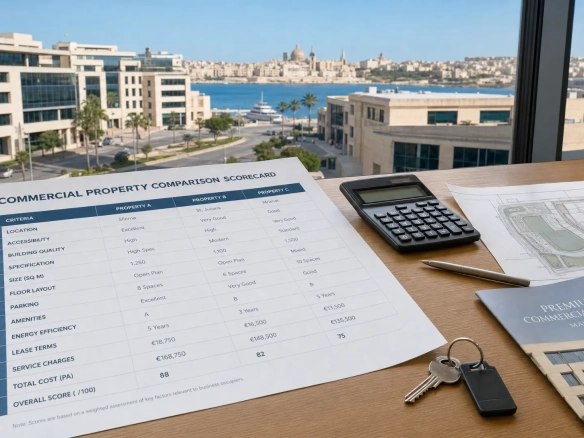How to Compare Commercial Property for Rent in Malta - Main Image