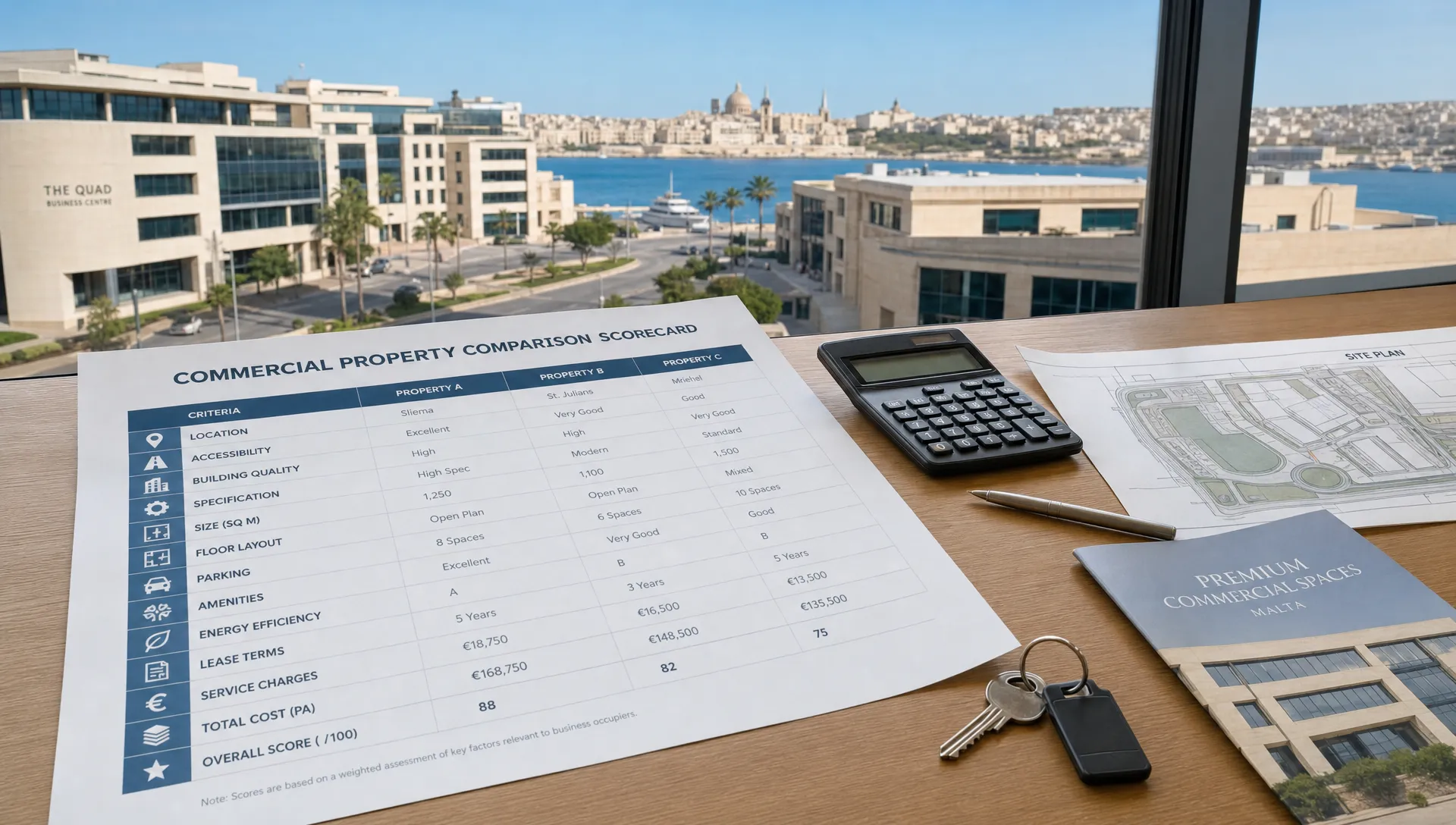 How to Compare Commercial Property for Rent in Malta - Main Image