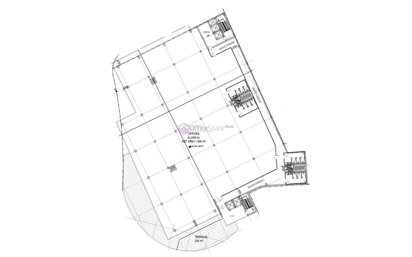 1000sqm Office to Let in Birkirkara