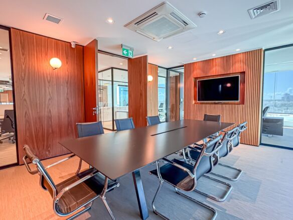Malta Budget 2027 looking into office boardroom in malta